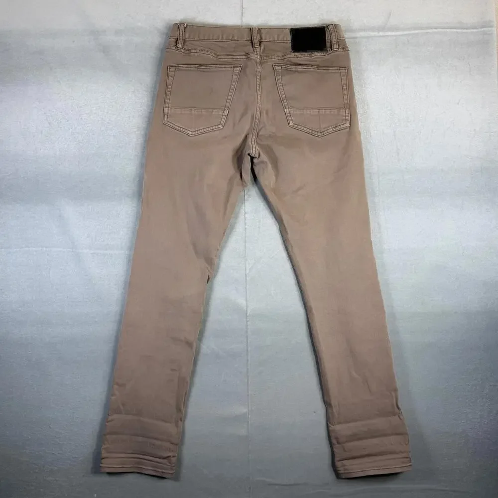 Roark Jeans Mens 31 Beige Standard Slim Fit Stretch Hwy 133 Denim